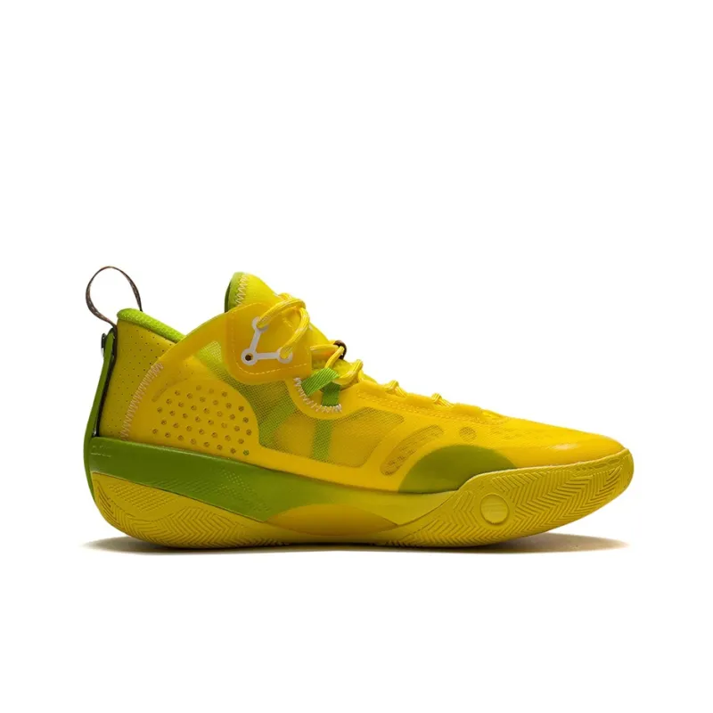 LiNing Shadow 3 Cushioning Anti Slip And Wear Resistant Low Top Basketball Shoes Men's Kiwi Yellow Summer-1