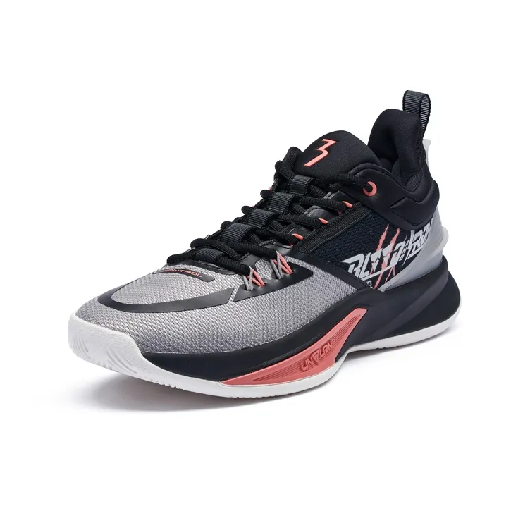 361° Restraint 3 Cushioning, Slip Resistant, Abrasion Resistant Coverage Low Top Basketball Shoes Men's Black-2