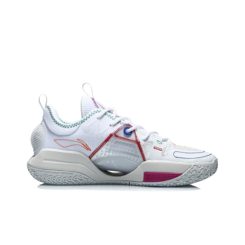 LiNing All City 9 V1.5 Anti-Slip Wear-Resistant Low-Top Basketball Shoes White-1