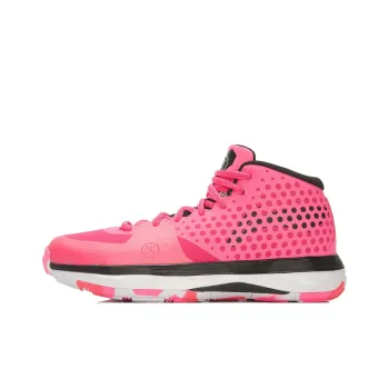 LINING Wade Collection Basketball Shoes Unisex Mid Top Pink/Black