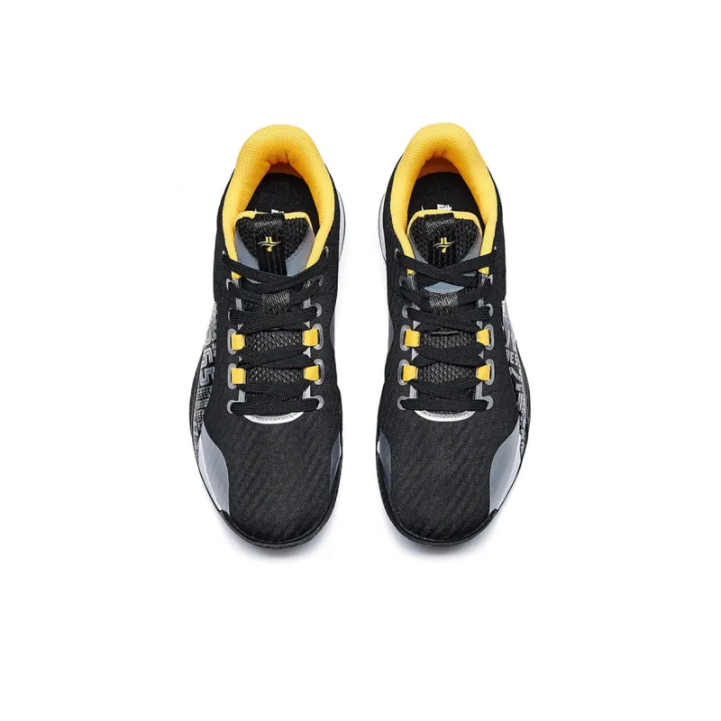 XTEP Lin Generation Basketball Shoes Men Low Top Black Yellow-1