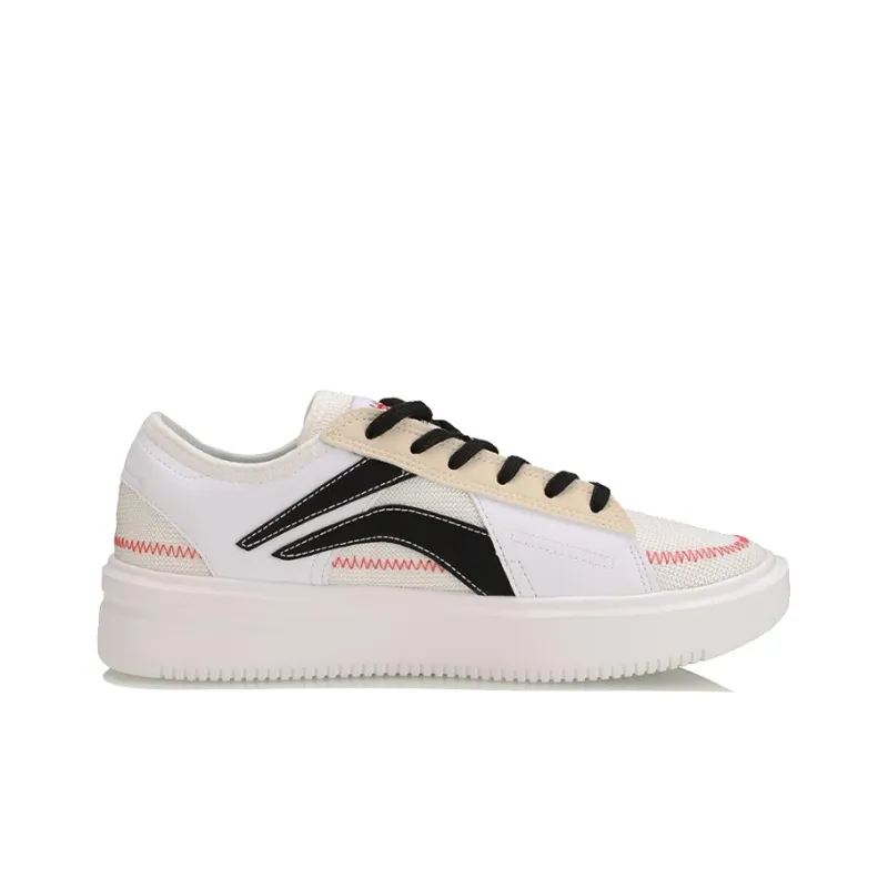 LiNing Badfive The Rebel Low Top Basketball Shoes Women's White Apricot-1