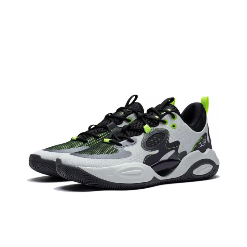 LiNing Wade All Day 7 Wade ALLDAY Abrasion Resistant Breathable Low Top Basketball Shoes Men's Gray-2