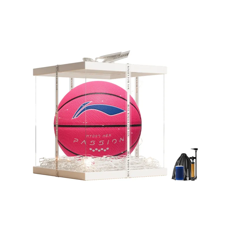 LiNing Badfive PU Basketball Rose Red Size 7 Training-15
