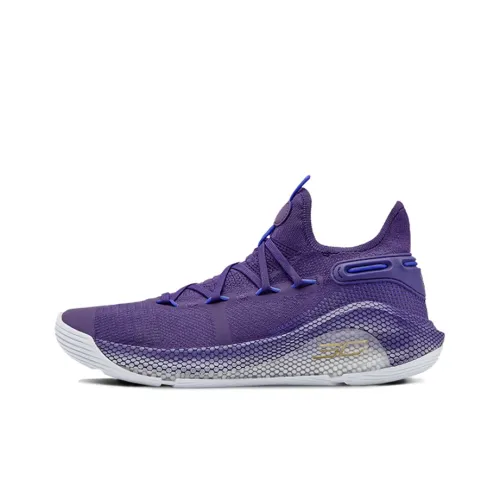 Under Armour Curry 6 Basketball Shoes Men Low-Top Purple