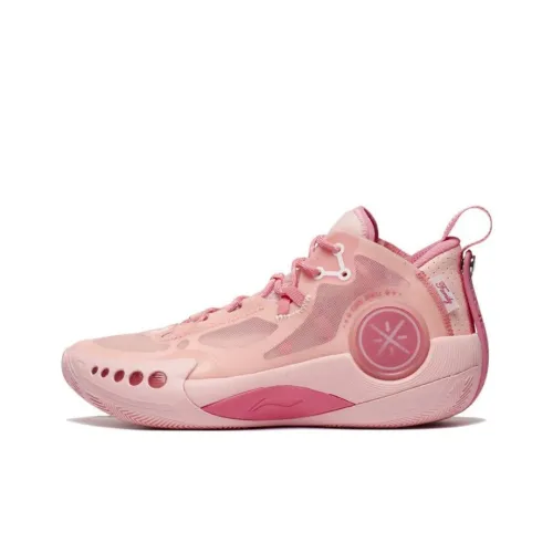 LINING Shadow 3 Basketball Shoes Men Mid-Top Pink