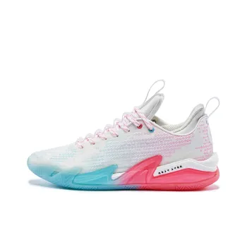 RIGORER Stop Ge 1.0 Basketball Shoes Men Low Top Coral White/Crystal Blue