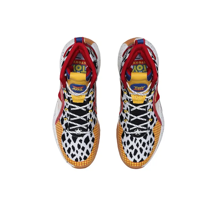 LINING Disney X LINING High Top White/Yellow/Blue-3