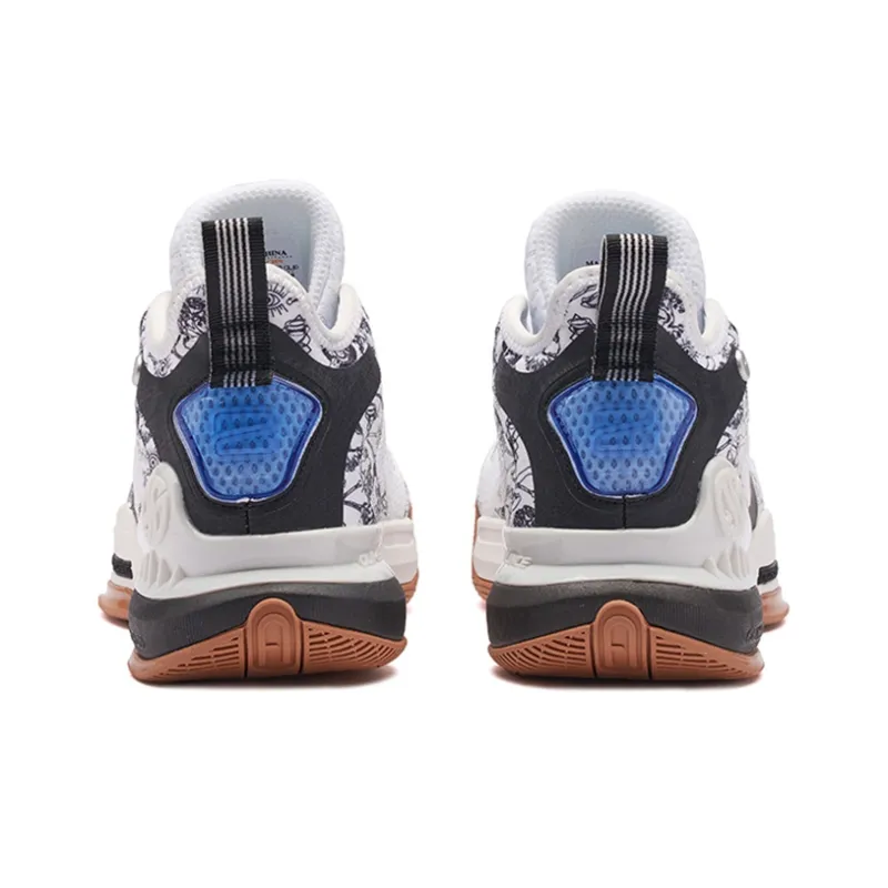 361° AG 2 Aaron Gordon AG2 Totem Cushioning Anti-Slip And Wear-Resistant Mid-Top Basketball Shoes Knitted Fabric White-3