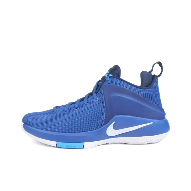 Nike Zoom Witness EP Basketball Shoes Men Mid Top Blue/White-0