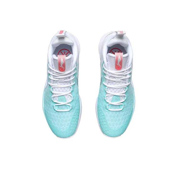 LiNing Shadow 1 Way Of Wade Shock Absorbers Rebound Mid Top Performance Basketball Shoes Unisex Blue White-3