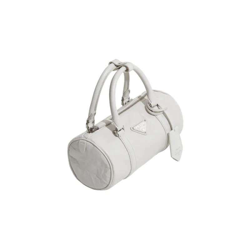 PRADA Leather Shoulder Bag, Crossbody Bag, Handbag Regular Women's White-2