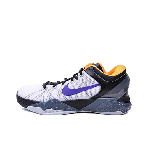 Nike Zoom Kobe 7 Basketball Shoes Men Low-Top Black/White