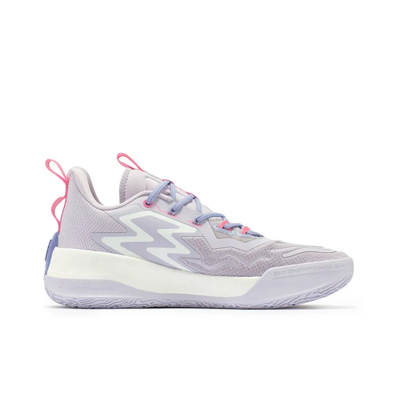361° Big3 3.0 Pro Dinwiddie PE Wear-Resistant Slip-Resistant High-Top Basketball Shoes Men's Hyacinth Purple-1