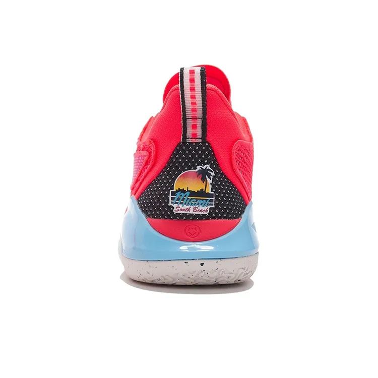 LiNing YuShuai 15 V2 Anti-Slip Wear-Resistant Low-Top Basketball Shoes Fluorescent Flame Red-5