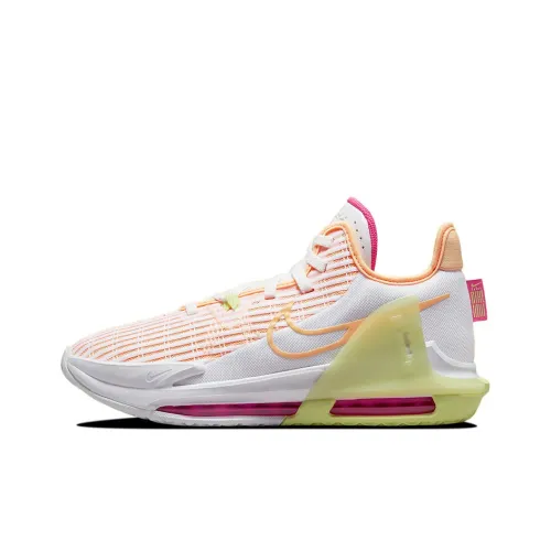 Nike Witness 6 Basketball Shoes Men Low-Top White/Red/Pink