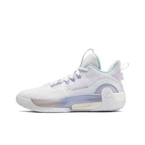 361° Ag Volley Basketball Shoes Men Mid-Top 361° White/Glacier Blue