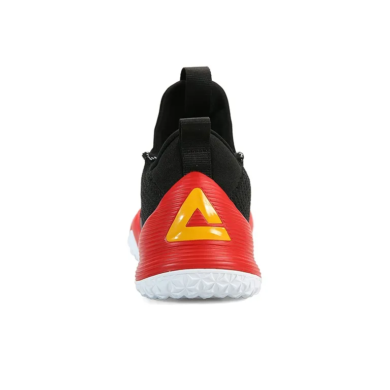 PEAK Street Boss Low Top Performance Basketball Shoes Men's Black Red-3