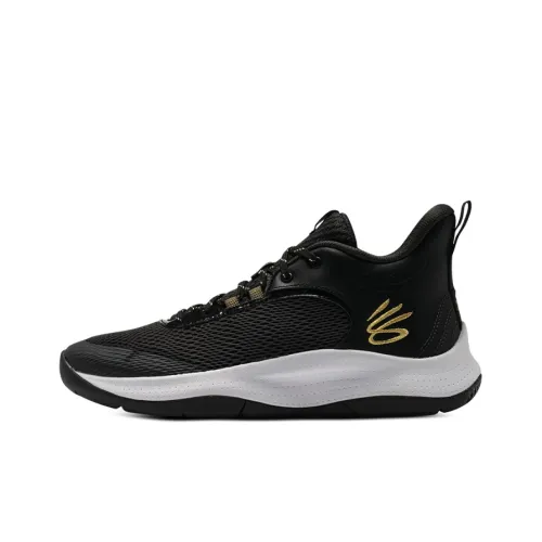 Under Armour Curry 3Z6 Basketball Shoes Unisex Low-Top Black/White