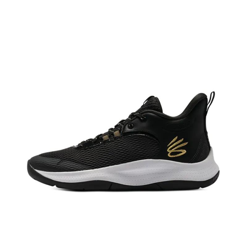 Under Armour Curry 3Z6 Basketball Shoes Unisex Low-Top Black/White  