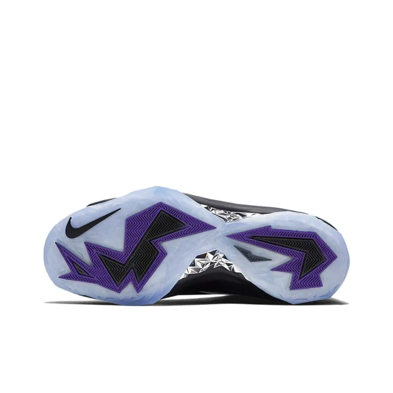 Nike Chuck Posite Cushioning Anti-Slip And Wear-Resistant Mid-Top Basketball Shoes Men's Purple Black White-4