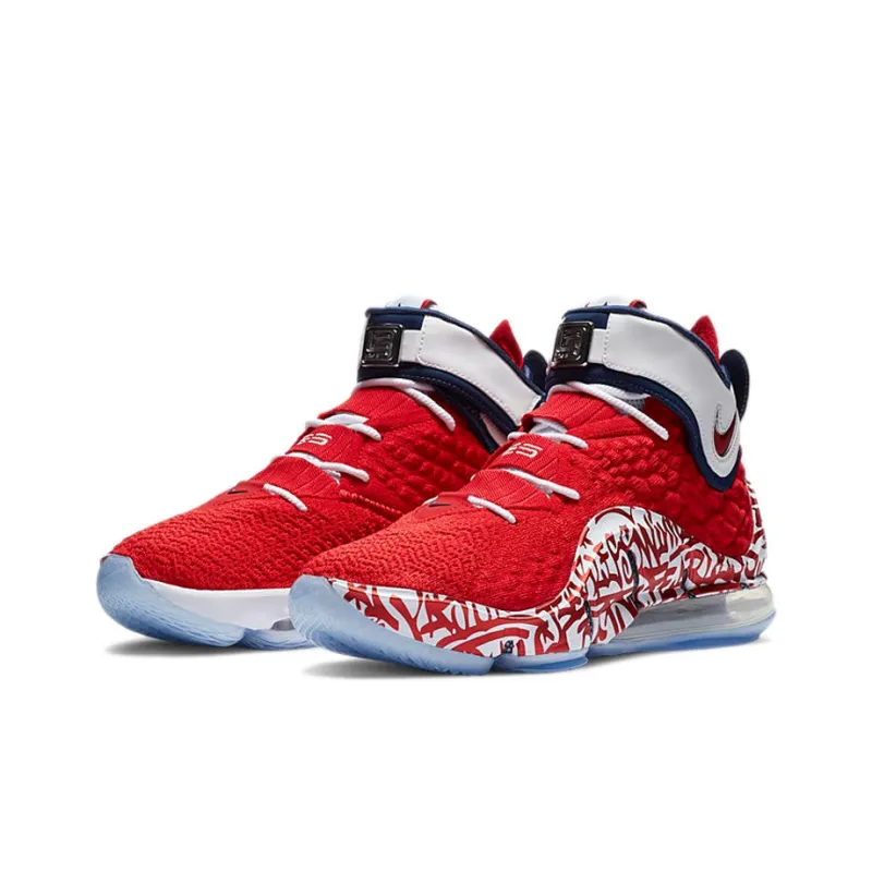 Nike LeBron 17 'LeBron 4 Red Graffiti'-2