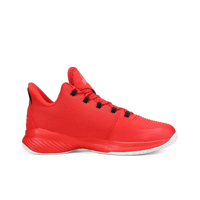 PEAK Cushioning Wear Resistant Slip Resistant Supportive Low Top Performance Basketball Shoes Men's Red-1