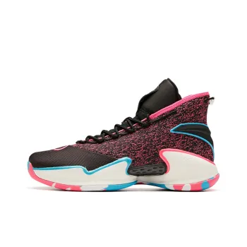 Anta Basketball Collection High Top Performance Basketball Shoes Men's Neon Pink