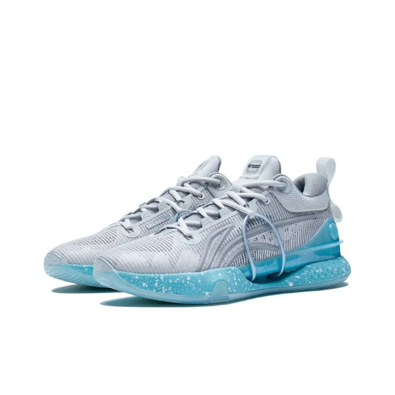 LINING Flash Strike 8 Summer Edition Basketball Shoes Men Low Top Antarctic Gray/Ultimate Gray-2