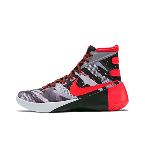 Nike Hyperdunk 2015 White Bright Crimson Black