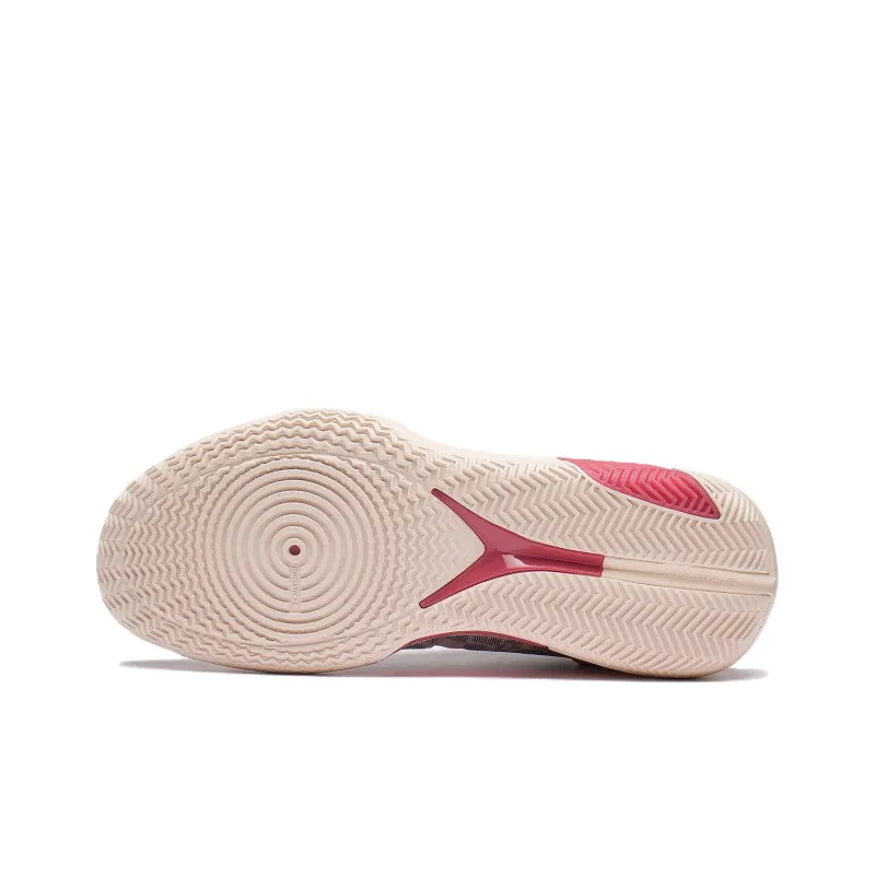 LINING Speed 9 Premium Basketball Shoes Men Low Top Light Gray Pink-6