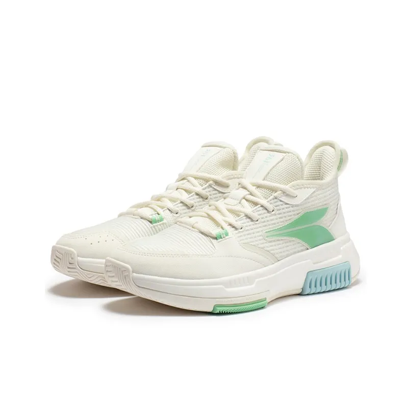361° Tackle Basketball Shoes Men Low Top Feather White/Space Blue-2