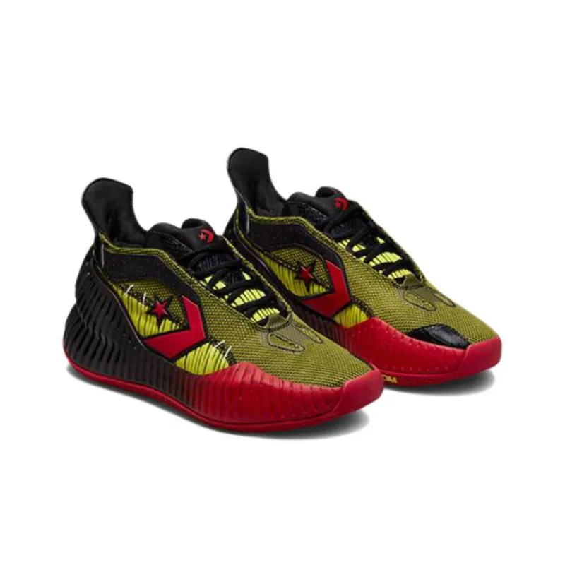 Converse All Star BB Prototype CX Mid Black Laser Lemon Red-1