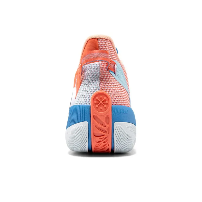 LiNing Shadow 3 Way Of Wade Cushioned Abrasion Resistant Slip Resistant Low Top Basketball Shoes Men's Orange Blue-2