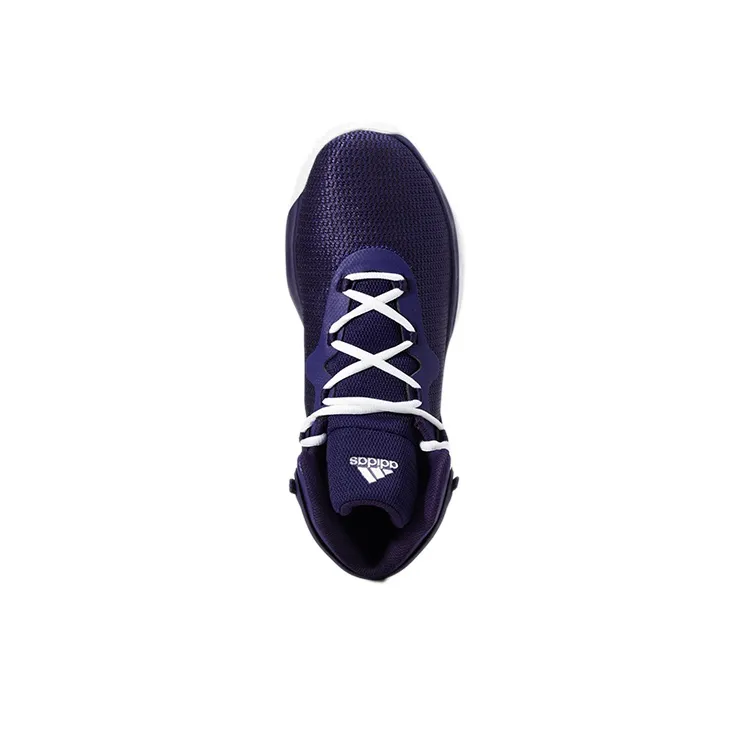 Adidas D Rose Explosive Bounce Wear-Resistant Mid-Top Basketball Shoes Men's Purple-4