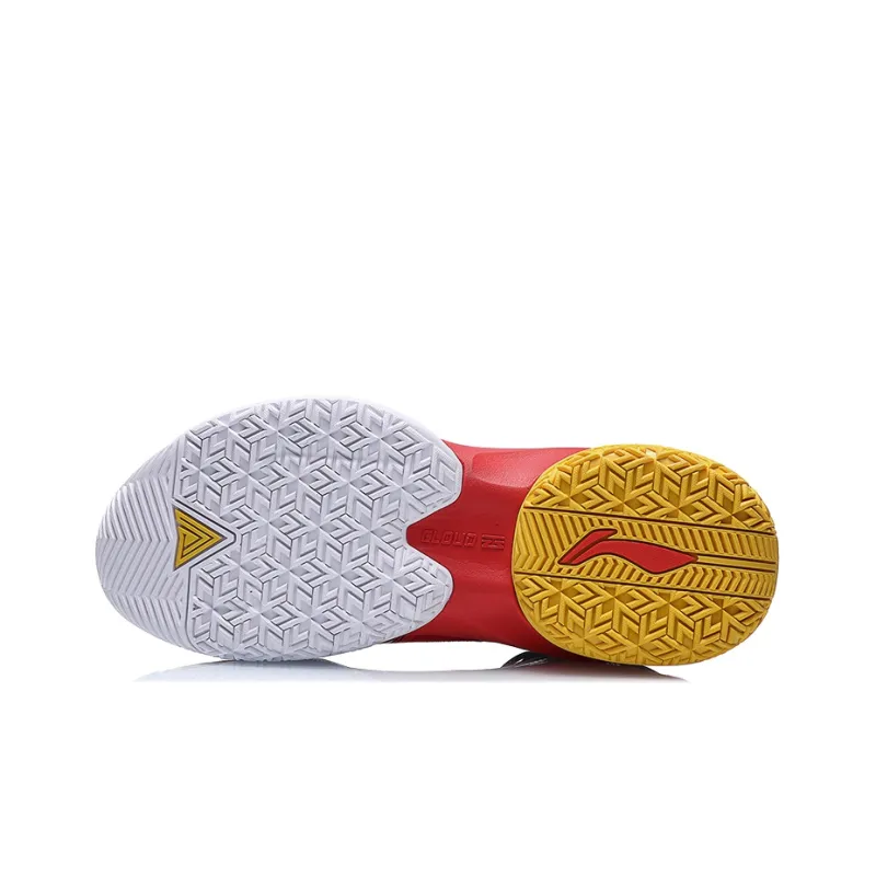 LiNing Power 7 V2 Cushioning Anti Slip Wear Resistant Coverage Support Rebound High Top Basketball Shoes Red Black-4