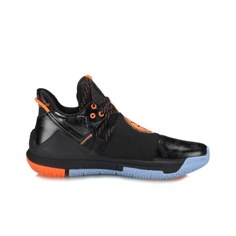 LiNing WADE SHADOW Non slip Lightweight Mid Top Basketball Shoes Men's Black-1