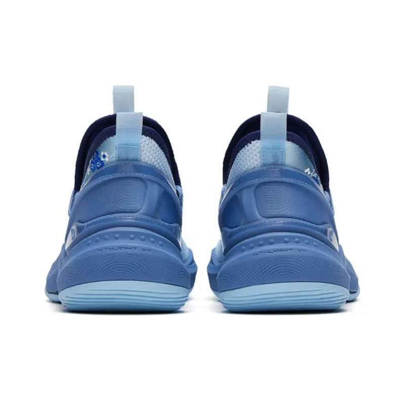 Anta KT Fly Anti Slip Wear Resistant Low Top Basketball Shoes Blue-3