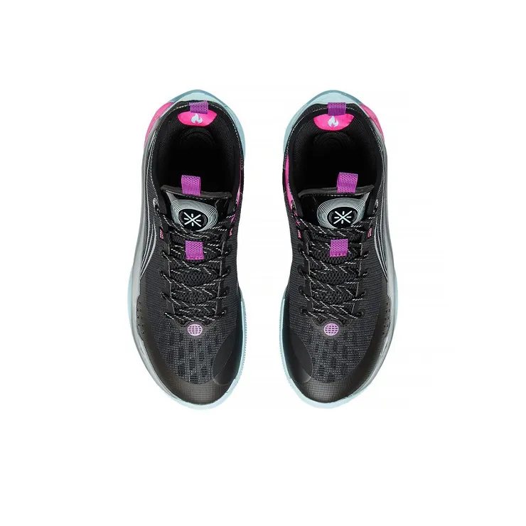 LiNing Wade 808 2 Sleepless Cushioning Anti-Slip And Wear-Resistant Low-Top Basketball Shoes Black Pink-3