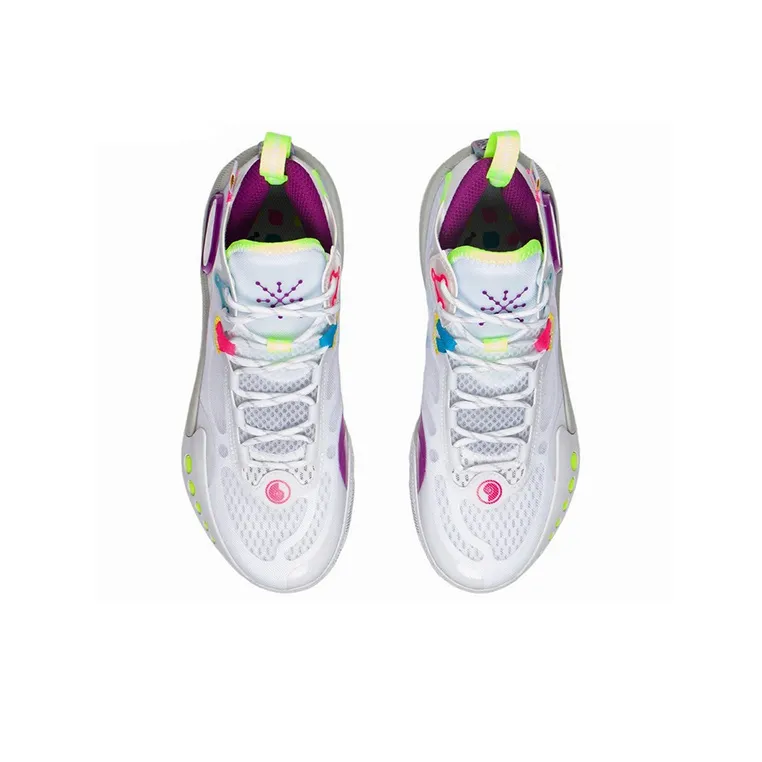 LiNing Shadow 3 Anti-Slip Wear-Resistant Low-Top Basketball Shoes Standard White-3