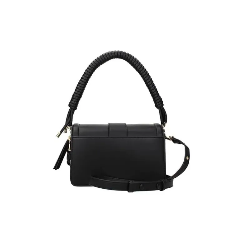 VERSACE JEANS COUTURE Polyurethane PU Portable Crossbody Bag, Shoulder Bag Women's Black-4