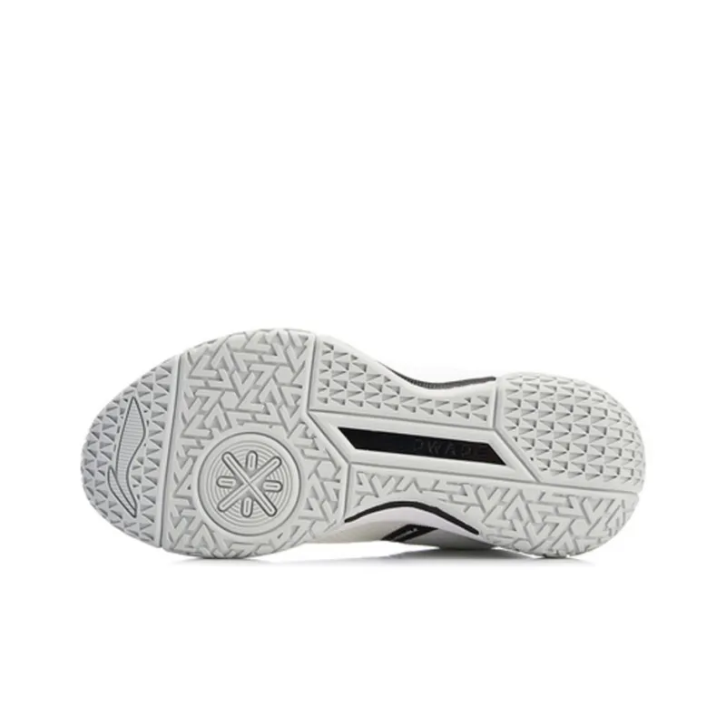 LiNing Non-attack Cushioning Anti-Slip And Wear-Resistant High-Top Basketball Shoes White Black-3