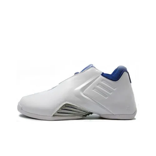 Adidas T Mac 3 Basketball Shoes Men Low-Top White/Blue