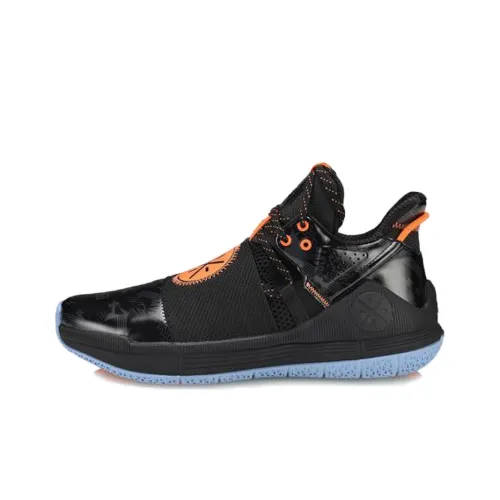 LiNing WADE SHADOW Non slip Lightweight Mid Top Basketball Shoes Men's Black