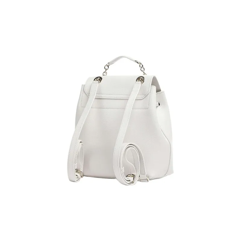 Furla Leather Backpack Small Size Women's White-1