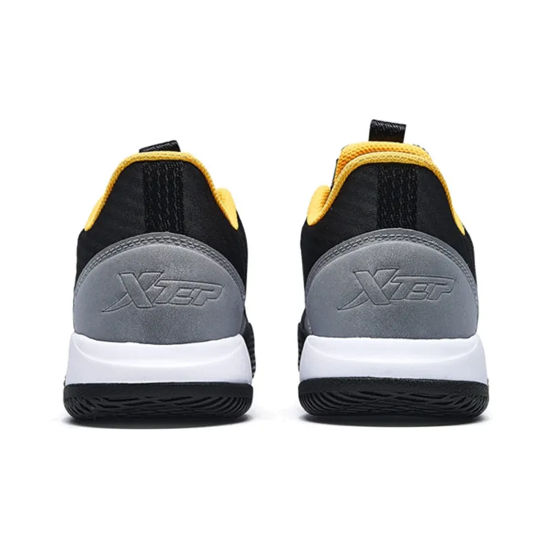 XTEP Lin Generation Basketball Shoes Men Low Top Black Yellow-2