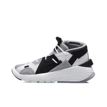 LINING Essence Basketball Shoes Women's Mid Top Gray/White/Black