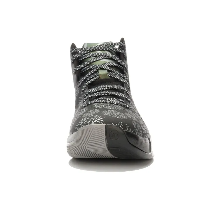 LINING Speed 3 Basketball Shoes Unisex High Top Black/Gray-3