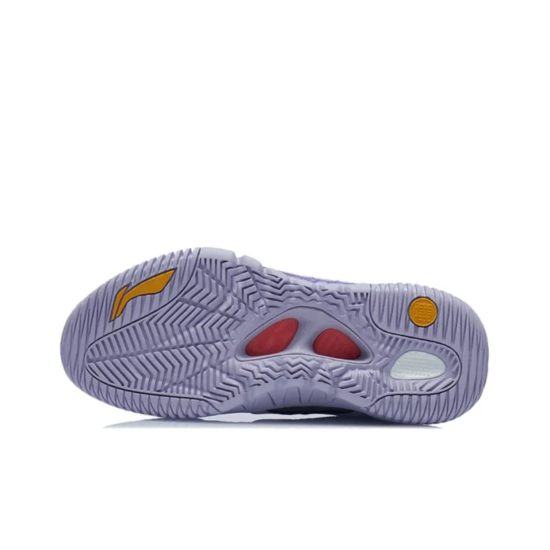 LiNing Badfive 2 Abrasion Resistant Slip Resistant High Top Performance Basketball Shoes Men's Light Wisteria Purple-4