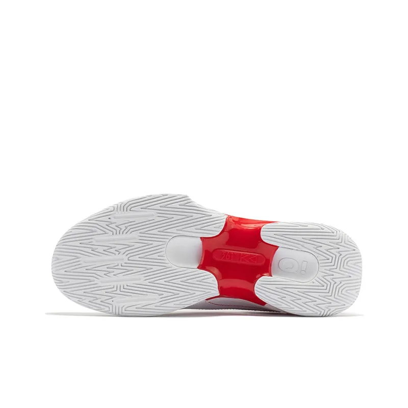 361° Kriss 2TD G Control 2TD Abrasion Resistant Slip Resistant Low Top Basketball Shoes Men's White Red-4